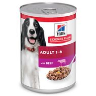 Хиллс влажный корм для взрослых собак для поддержания мышечной массы и здорового иммунитета с говядиной, 370 г