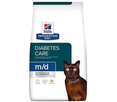 Hill's Prescription Diet m/d Diabetes/Weight Management Сухой корм для кошек при лечении сахарного диабета с курицей